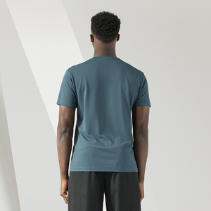 Custom Print logo Outdoor Running T-shirt Manufacturer <b>Fabric</b> 95% <b>Nylon</b> 5% Spandex Gym Quick Dry Slim T-shirt for men - Product Image 5