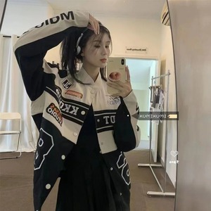 Nouveau blouson aviateur en cuir véritable pour hommes avec tissu en toile courte de motard détachable Style rétro coupe ample - Product Image 2