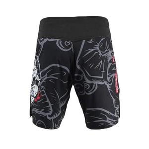 Pantalones cortos MMA atléticos suaves y cómodos para hombres, ropa de artes marciales de boxeo estirable de Color sólido para adultos - Product Image 2