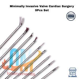 Ensemble d'instruments de chirurgie cardiaque manuelle minimalement invasive certifié ISO13485, 9 pièces de qualité supérieure, outils chirurgicaux de haute qualité - Product Image 3