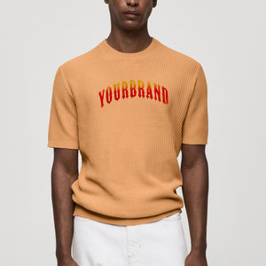 Venta caliente por encargo cuello redondo 100% algodón mangas completas ropa informal pulóver suéter Anti-retráctil frente suave sensación cálida - Product Image 6