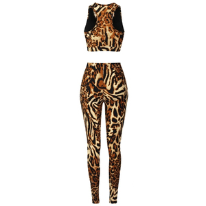 Ensembles de yoga pour femmes Spandex Polyester Made Girls Yoga Set pour adultes Sports Active Wear Gym Fitness Set Custom Logo OEM Service - Product Image 4