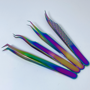 Pinzas para pestañas Pinzas para cejas Suministros para extensiones de pestañas Pinzas para puntas de fibra - Product Image 3