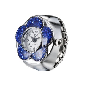 Fengyi all'ingrosso gioielli in lega di moda Vintage semplice classico interessante fiore bello per bambini ragazze orologio ad anello per le donne - Product Image 4