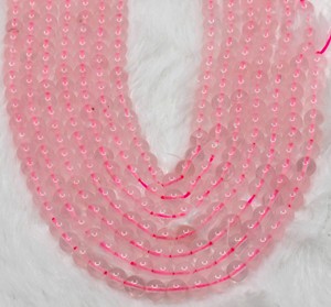 Nouveauté - Perles de pierres précieuses rondes en quartz rose naturel de qualité supérieure, 10 mm, fournisseur Anshul Impex RB-ROS-10 - Product Image 4