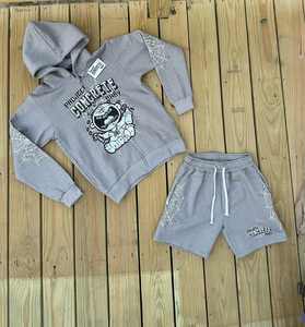 Venta al por mayor de sudadera con capucha con logotipo personalizado 360g algodón de peso pesado estampado de diamantes de imitación de gran tamaño bordes desgastados Sudadera con capucha informal con cremallera para hombres - Product Image 1