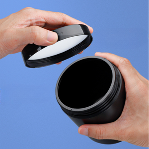 Vente en gros logo personnalisé Pots en plastique noir HDPE Pots de crème 50ml 1000ml Emballage alimentaire en sucre en poudre Manufacture du Vietnam - Product Image 4