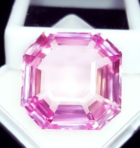 Morganite naturelle 43 ct pierre précieuse en vrac certifiée transparente en forme d'octogone gemme pour la fabrication de bijoux avec gemme de Morganite de qualité supérieure - Product Image 2