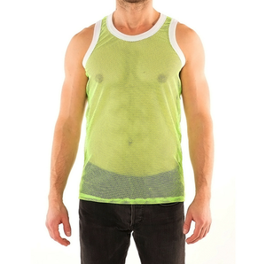 Custom Logo New Men Hip Hop Solid Button Workout Clothing Mesh Fitness Bodybuilding Stringer Fit <b>Gym</b> Tank Top Breathable - Product Image 2