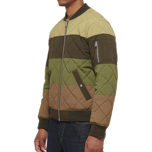 High Quality Custom <b>Baseball</b> Quilted Satin <b>Bomber</b> <b>Jacket</b> for Men Wholesale Winter Hooded Embossed Eco-Friendly - Product Image 4