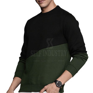 เสื้อสเวตเตอร์สวมหัวผ้าฝ้าย100% สำหรับผู้ชาย, เสื้อสเวตเชิ้ตมีฮู้ดและสเวตเชิ้ตสีตัดกันสำหรับฤดูหนาว - Product Image 1