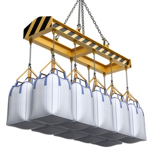 Super Sack 1000kg Jumbo Zipper Tubular FIBC Bulk Bag Big Ton Sand konstruktion Zement beutel für Sand Zement Dünger Futter mehl
