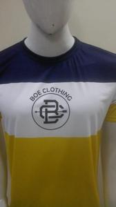 Conjunto Deportivo de Verano para Hombre, Fabricado en Fábrica al por Mayor, 100% Algodón, Paneles de Color en Contraste, Camiseta con Cuello Redondo y Pantalones Cortos - Product Image 2