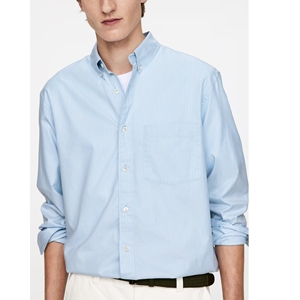 เสื้อเชิ้ตผู้ชายทรงทางการ แขนยาว ไม่ยับ ระบายอากาศได้ดี เป็นมิตรกับสิ่งแวดล้อม แห้งเร็ว สไตล์ลำลอง สำหรับฤดูหนาว - Product Image 4