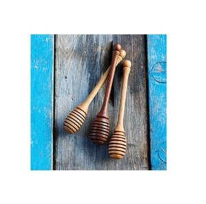 Cuillère à miel en bois d'acacia, best-seller, avec manche en acrylique, pour utilisation sur table et cadeaux - Product Image 1