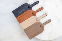 Sangle de bagage portable de luxe personnalisée en cuir véritable imprimé animal, écologique et faite à la main, avec étiquette d'identification de sac personnalisée YWCE