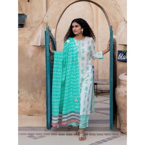 Dupatta de Verano de Algodón Chifón con Estampado Digital - Estilo Étnico Casual Premium - Product Image 2
