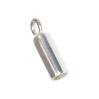 Tuyaux d'extrémité en argent sterling de 1 mm de diamètre intérieur - Composants de bijoux de style bohème de haute qualité - Fournisseur de cadeaux