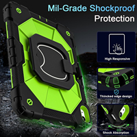 Étui de tablette robuste avec sangle rotative à 360° et protection antichoc pour iPad A16 11e génération 11 pouces 2025 iPad 10e génération 10,9 pouces 2022