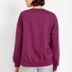 OEM Custom Fit Womens Sweatshirt With Breathable Cotton Fabric Logo Printing And Private Label Branding For Fashion Wear - Product Image 5