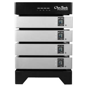 แบตเตอรี่ลิเธียมแบบเรียงซ้อนได้ Outback Power EnergyCell 5 ขนาด 25.6 กิโลวัตต์ชั่วโมง 100 แอมป์ชั่วโมง สำหรับระบบไฮบริดในบ้าน - Product Image 3