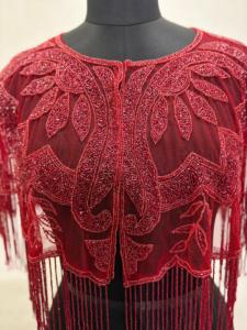 เสื้อปอนโชของผู้หญิงปักเลื่อมดีไซน์ใหม่ปักเลื่อมทันสมัยเสื้อตอนเย็นสำหรับสาวๆเสื้อผ้าลำลองสำหรับฤดูหนาวฤดูใบไม้ร่วงดีไซน์ใหม่2023 - Product Image 2