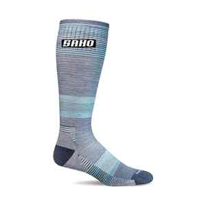 Custom stripe GAA <b>socks</b> with sublimated club details quick dry material and support band OEM MOQ Pakistan - Product Image 4