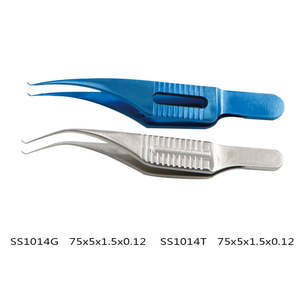 Pinzas Quirúrgicas Oftálmicas de Acero Inoxidable para Córnea, Instrumentos de Arco con Dientes, Juego de Instrumentos de Pinzas Oftálmicas, Reutilizables, Manuales - Product Image 6