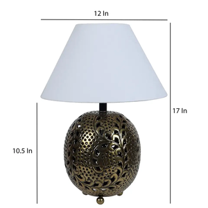 Lampe de table en métal au design moderne avec bureau écologique en forme de canne. Éclairage décoratif fait à la main. - Product Image 4