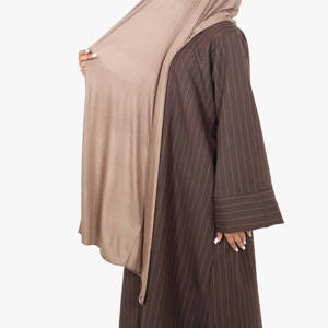 Robe Mini Florale d'Hiver en Gros pour Femmes, Kimono Modeste Musulman, Abaya Hijab, Robe Intérieure en Polyester, Mariage Ramadan - Product Image 6