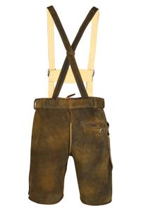 2025 été court Trachten Lederhosen hommes bavarois Oktoberfest Oktooberfest court Lederhose bouton décoration cuir sublimé - Product Image 3