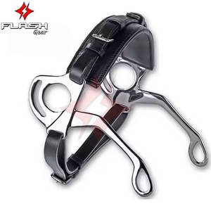 Weaver Browband personnalisé Hackamore Bride Bit Rembourrage souple En Acier Inoxydable Hackamore Culotte Allemand Argent Bit - Product Image 6