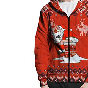 Printed Embroidered Solid <b>Christmas</b> Logo Digital Printed 100% Cotton Fleece Winter Men <b>Hoodies</b> Regular Fit Pullover Pocket - Product Image 3