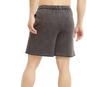 Pantalones cortos de lavado ácido de verano para hombres, último diseño, cintura con cordón pesado, servicio OEM, pantalones cortos transpirables para hombres - Product Image 6