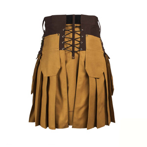 Kilts Escoceses Modernos de Alta Calidad en Todos los Colores, Estilo Nuevo, Material de Lana, Logotipo Personalizado, Etiquetas Personalizadas Ajustables, MOQ 20 - Product Image 2