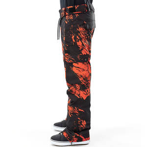 Pantalones de snowboard de diseño personalizado para hombres en diferentes colores impermeables y transpirables con características a prueba de viento técnicas impresas - Product Image 2