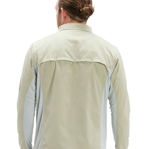 Logo de broderie personnalisé de haute qualité Chemises de randonnée légères de performance d'entraînement Chemises boutonnées de chasse de pêche ventilées - Product Image 4