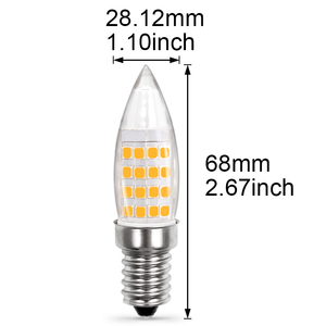 E14 E12 หลอดไฟ LED 3.5W AC120V 230V 360 องศามุมลำแสงโคมไฟตกแต่ง - Product Image 5