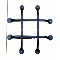 Grille de fenêtre en fer forgé, acier moulé, dispositif de sécurité pour usage domestique, grille de porte et de fenêtre robuste, forgée à la main