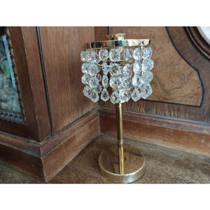 Soporte de luz en T de vidrio redondo Premium Ideal para una decoración de mesa elegante en hogares y hoteles para un ambiente elegante - Product Image 3