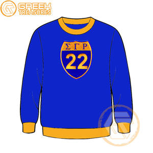Sudadera de lana de algodón Sigma Gamma Rho personalizada de alta calidad, Jersey bordado, chaqueta para mujer, ropa griega, estilo de hermandad - Product Image 1