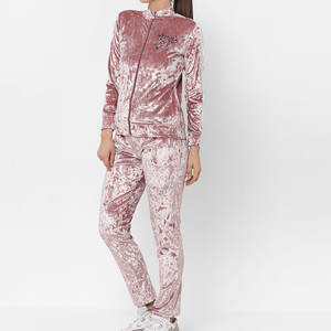 Chándales de Terciopelo para Mujer de Alta Calidad, 100% Algodón, Estilo Vintage de Invierno, Fabricante de Pakistán, Venta Directa de Fábrica - Product Image 2