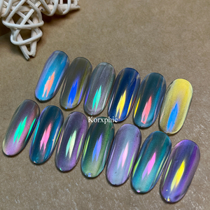Bulk Irides cent Rainbow Aurora Super Shifting Chamäleon <span class=keywords><strong>Nail</strong></span> Art polnisches weißes Mondlicht Chrom pigment pulver - Product Image 2