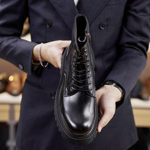 Botines Clásicos de Gamuza Marrón con Suela Antideslizante y Plantilla Acolchada para Oficina y Reuniones de Negocios - Product Image 2