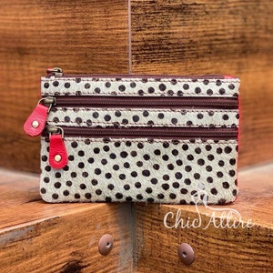 Nuevo monedero de cuero de piel de animal hecho a mano de estilo occidental y elegante pequeño monedero bonito y monedero para mujer - Product Image 1
