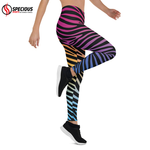 กางเกงโยคะเอวสูงผู้หญิงแบบสั่งทำขายดี ผ้าสแปนเด็กซ์โพลีเอสเตอร์ ยืดได้สี่ทิศทาง ระบายอากาศได้ดี เหมาะสำหรับออกกำลังกาย - Product Image 5