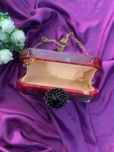 Sac à main léger de mariage Offre Spéciale pochette en résine à la main Style à la mode Golfe EAU Qatar - Product Image 2