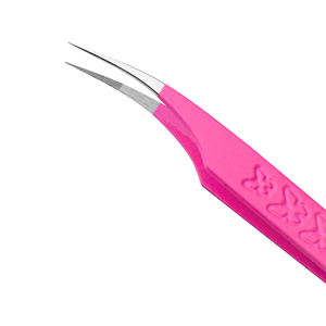 Half Moon Shape Eyelash Extension Tweezers, KHADMI IMPEX Fiber Tip lash Straight and Curved And Volume Eye Lash Tweezers - Product Image 1