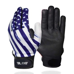 Gants de frappeur de baseball en cuir de haute qualité ELIXE SPORTS, fermeture auto-agrippante droite/gauche, respirants, confortables, durables, personnalisables OEM - Product Image 6