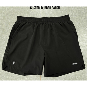 Pantalones cortos de jogging de cintura media de secado rápido, ropa deportiva de lona transpirable, pantalones cortos de rendimiento de pista de carreras reciclados para nadar y correr - Product Image 3